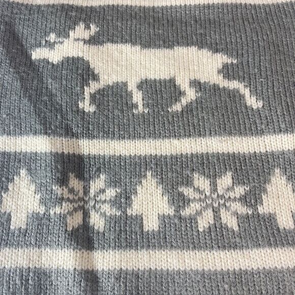 Snowflake Deer Fair Isle Knit Dog Sweater - Picture 3 of 9